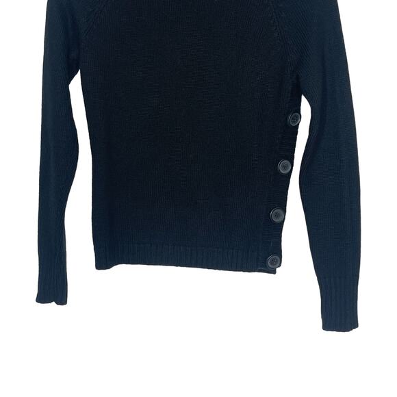 The Limited Turtleneck Sweater Women's Size XS Black Knit Wool Blend Pullover - Picture 4 of 6